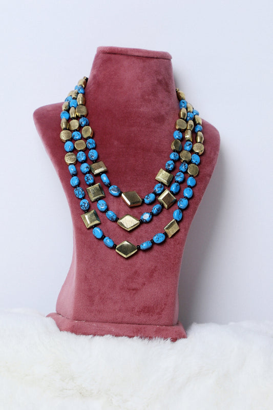 Necklace Blue Bloom
