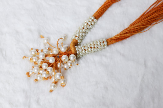 Necklace Pearl Angoori Orange