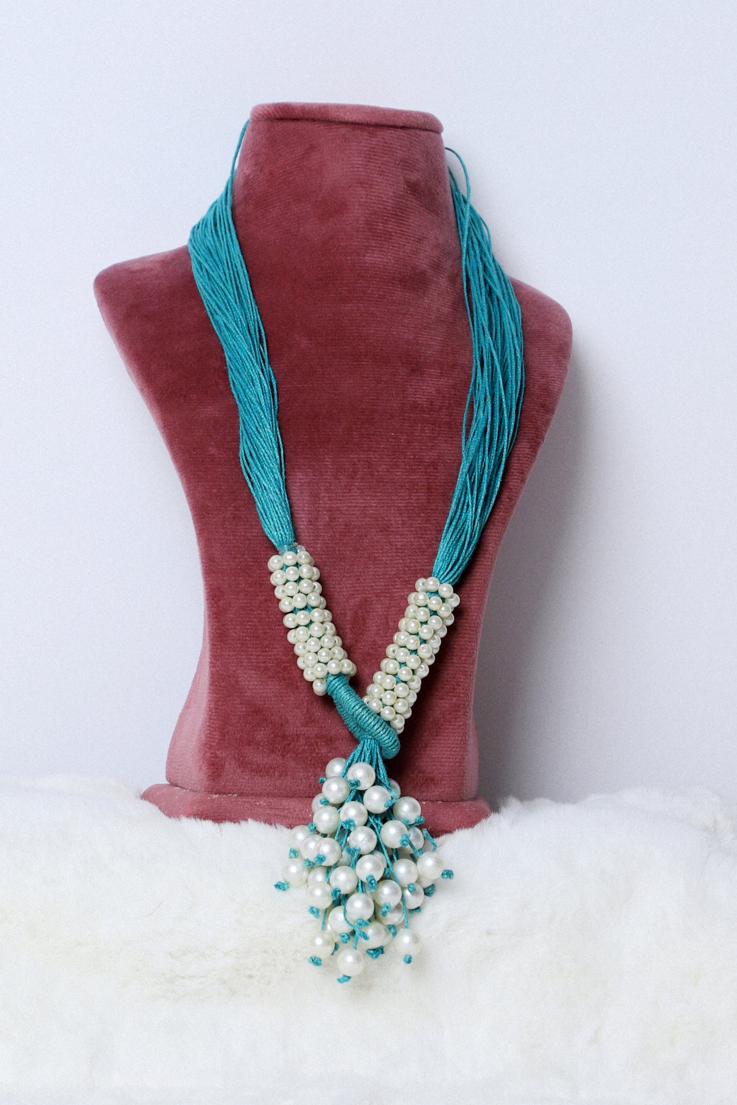 Necklace Pearl Angoori Turquoise