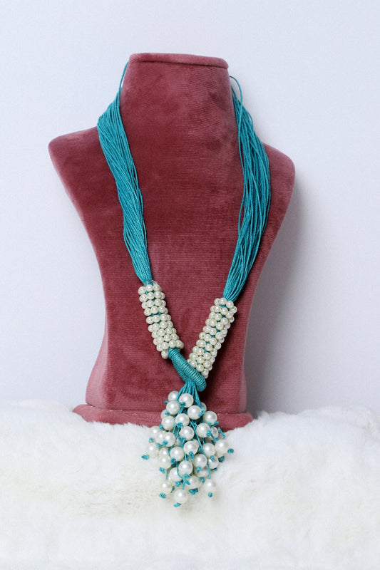 Necklace Pearl Angoori Turquoise