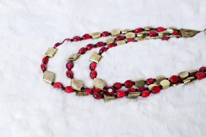 Necklace Red Bloom