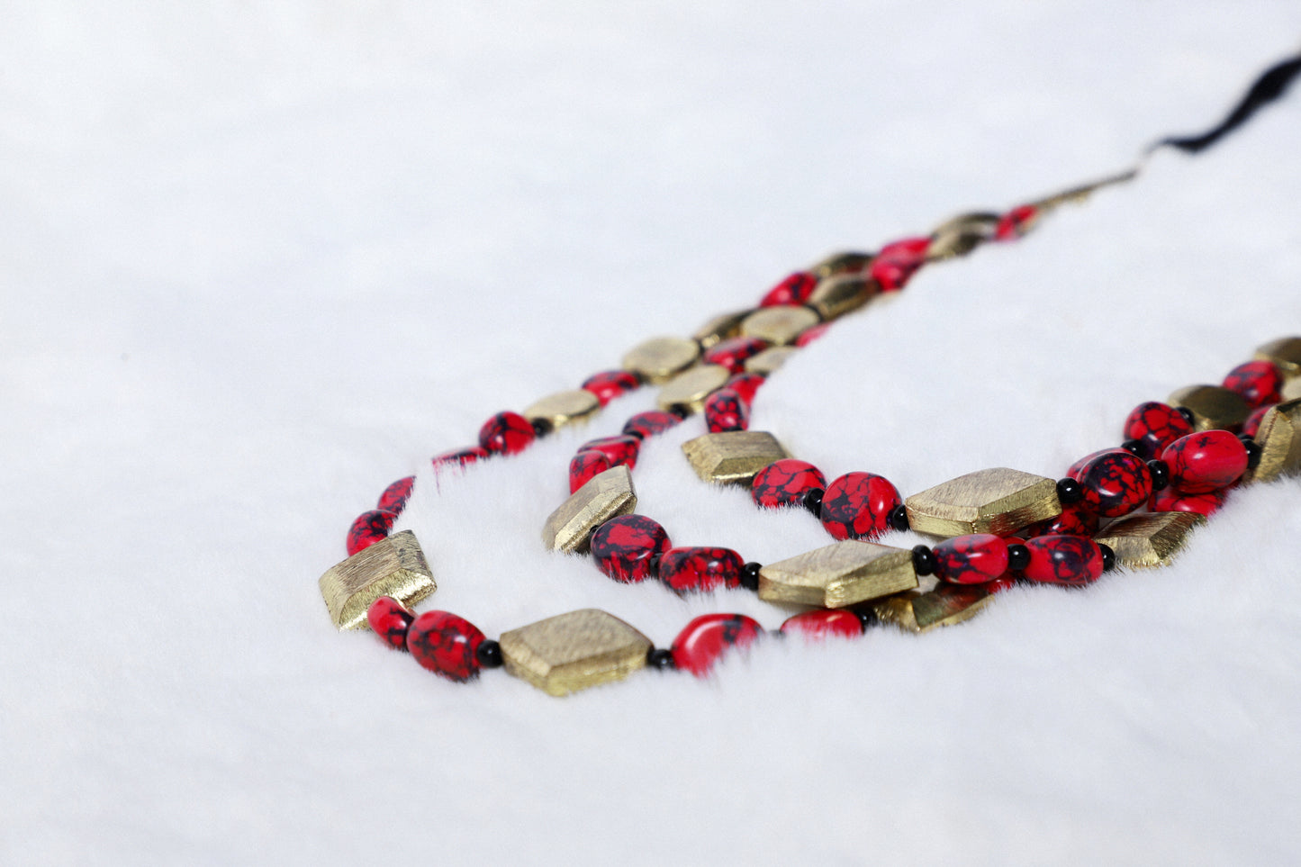 Necklace Red Bloom