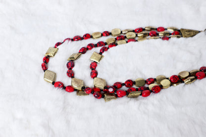 Necklace Red Bloom