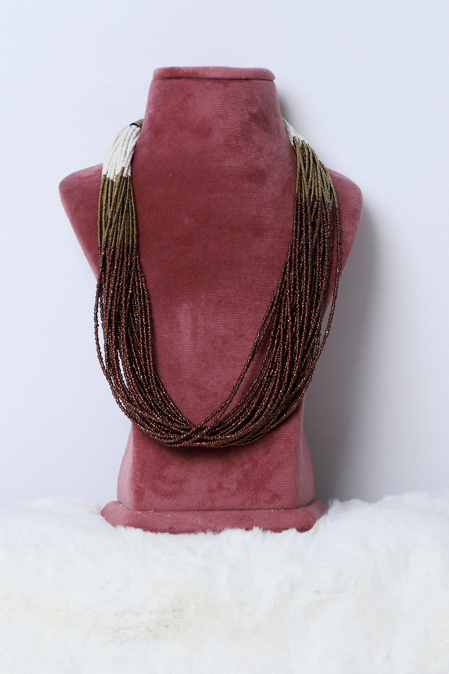 Necklace Shaded Bloom Brown