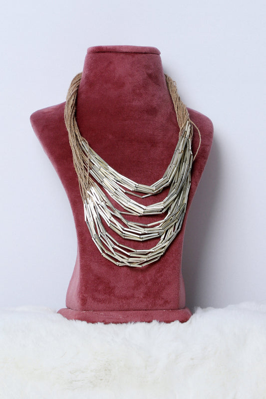 Necklace Silver Pipe