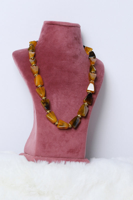 Necklace Uncut Amber