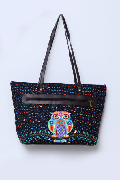 Shopper Single Black Owl