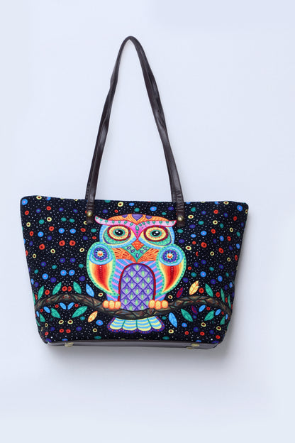 Shopper Single Black Owl