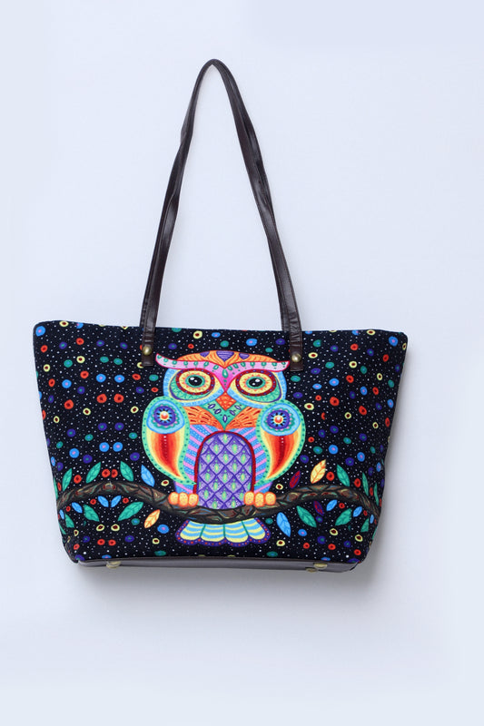 Shopper Single Black Owl