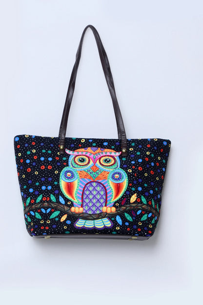 Shopper Single Black Owl