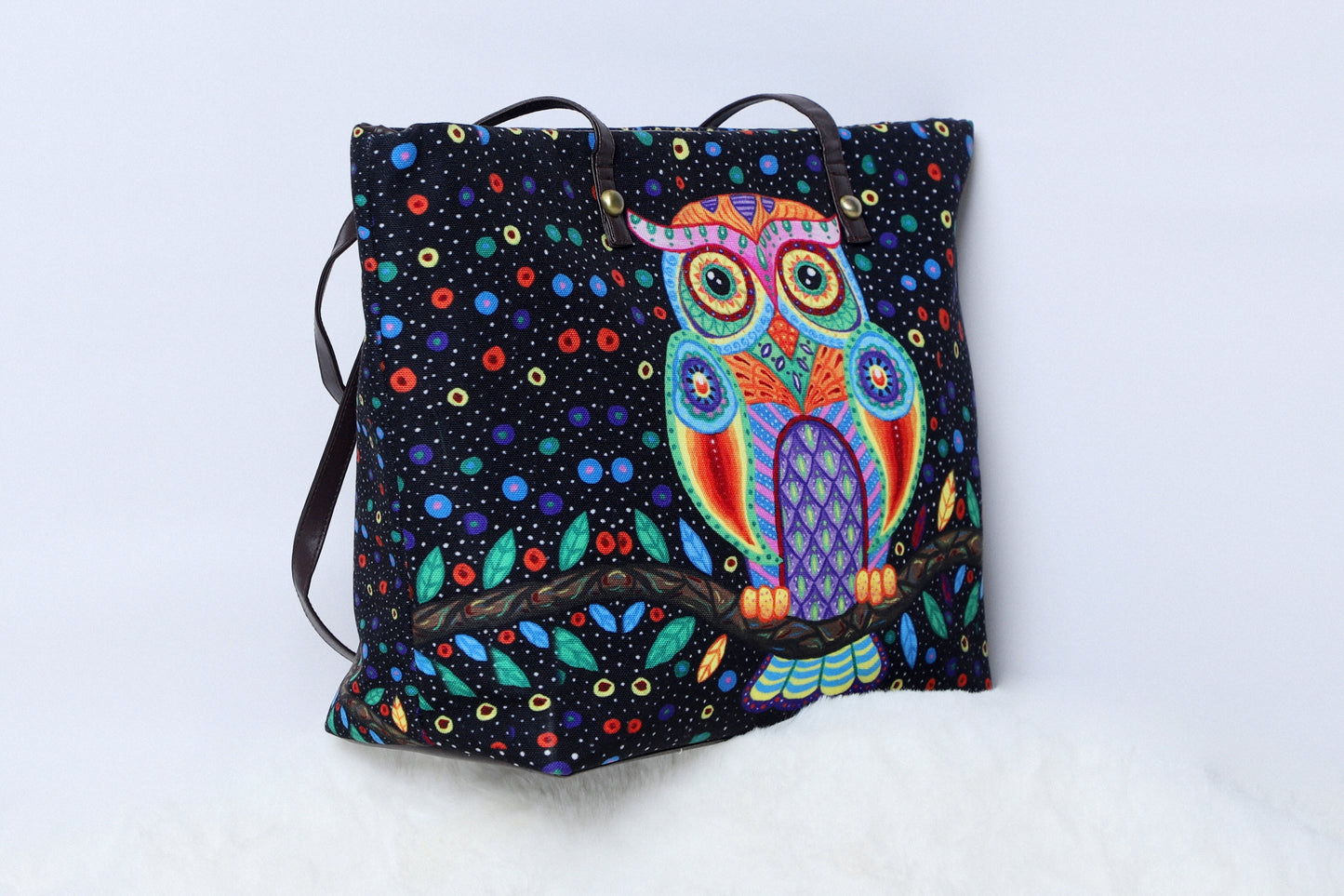 Shopper Single Black Owl