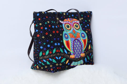 Shopper Single Black Owl
