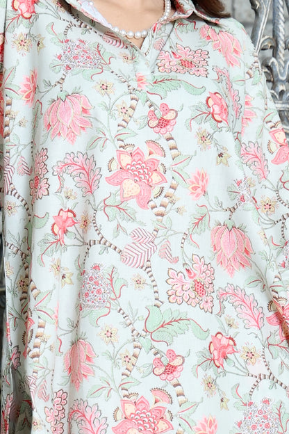 Signature Co-ord Set Pastel Green Floral