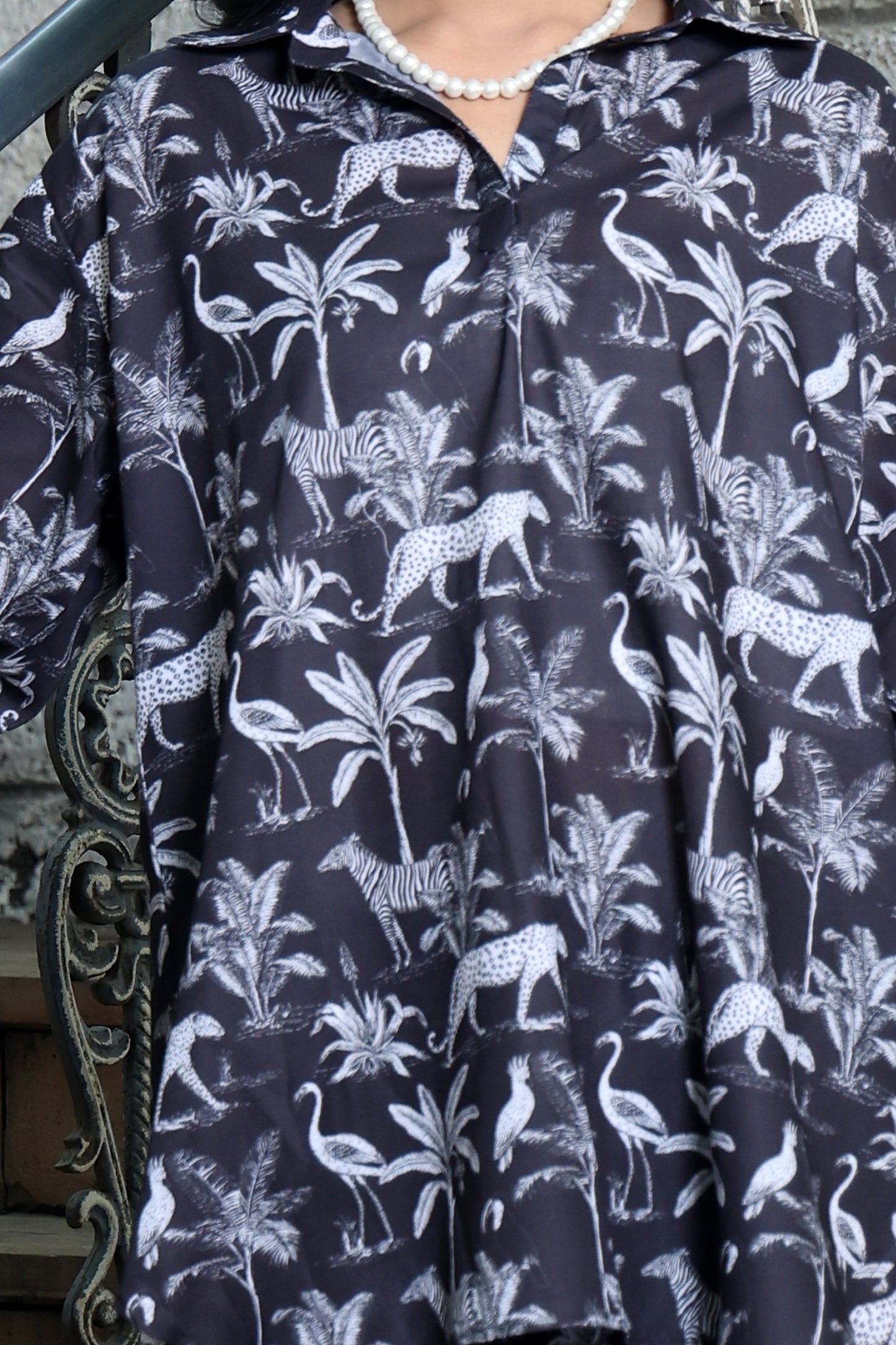 Signature Co-ord Set Zebra - Black