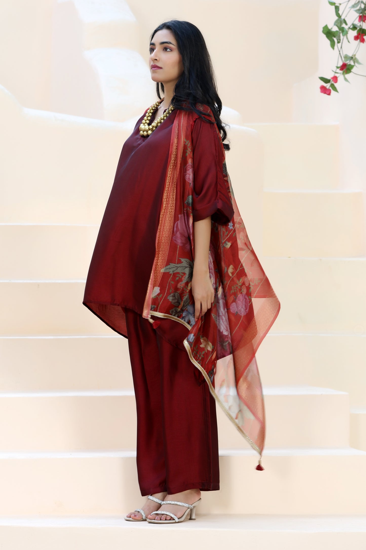 Summer Cool Set Maroon