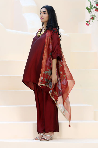 Summer Cool Set Maroon