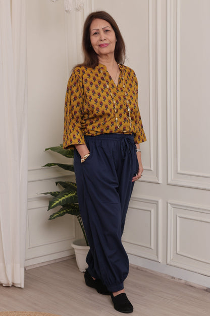 Noor Kurti Yellow Floral
