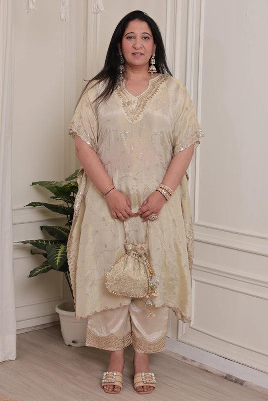 Tissue Kaftan Cream