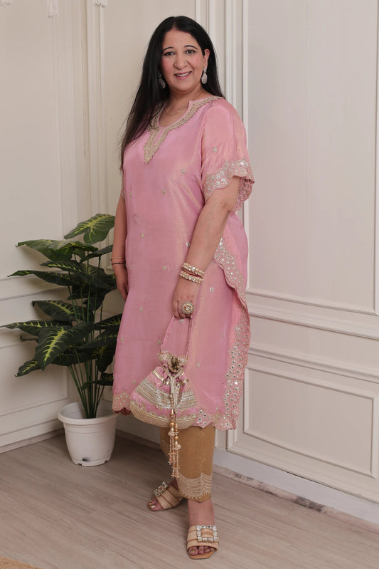 Tissue Kaftan Pink