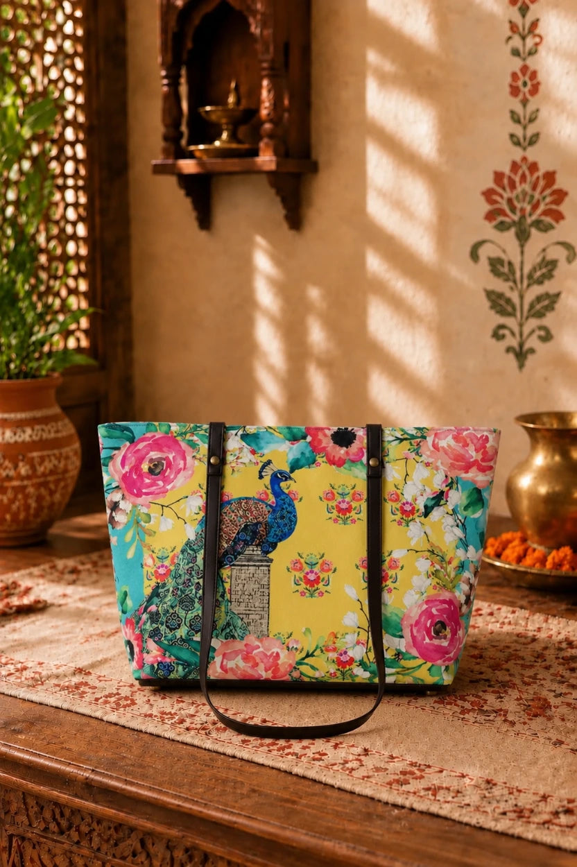 Shopper Single Peacock Yellow