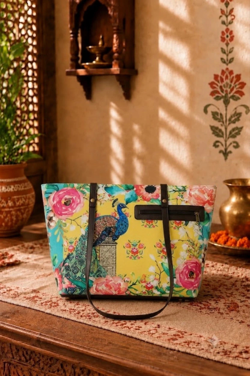 Shopper Single Peacock Yellow