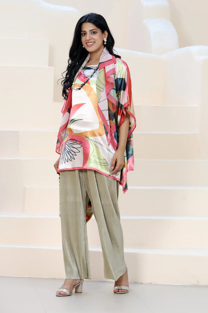 Tunic Top Abstract Leaf