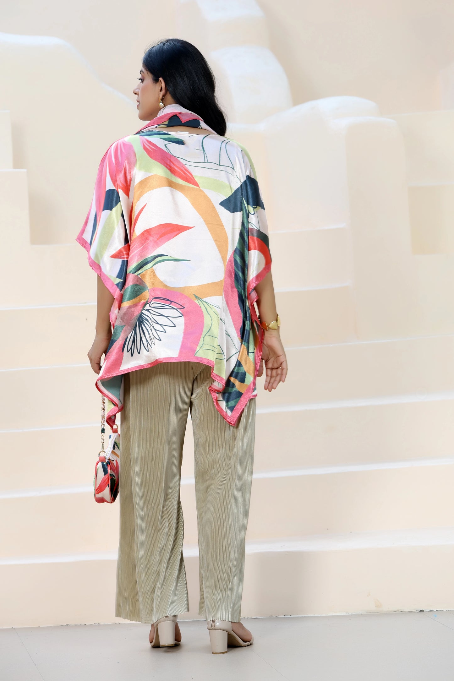 Tunic Top Abstract Leaf