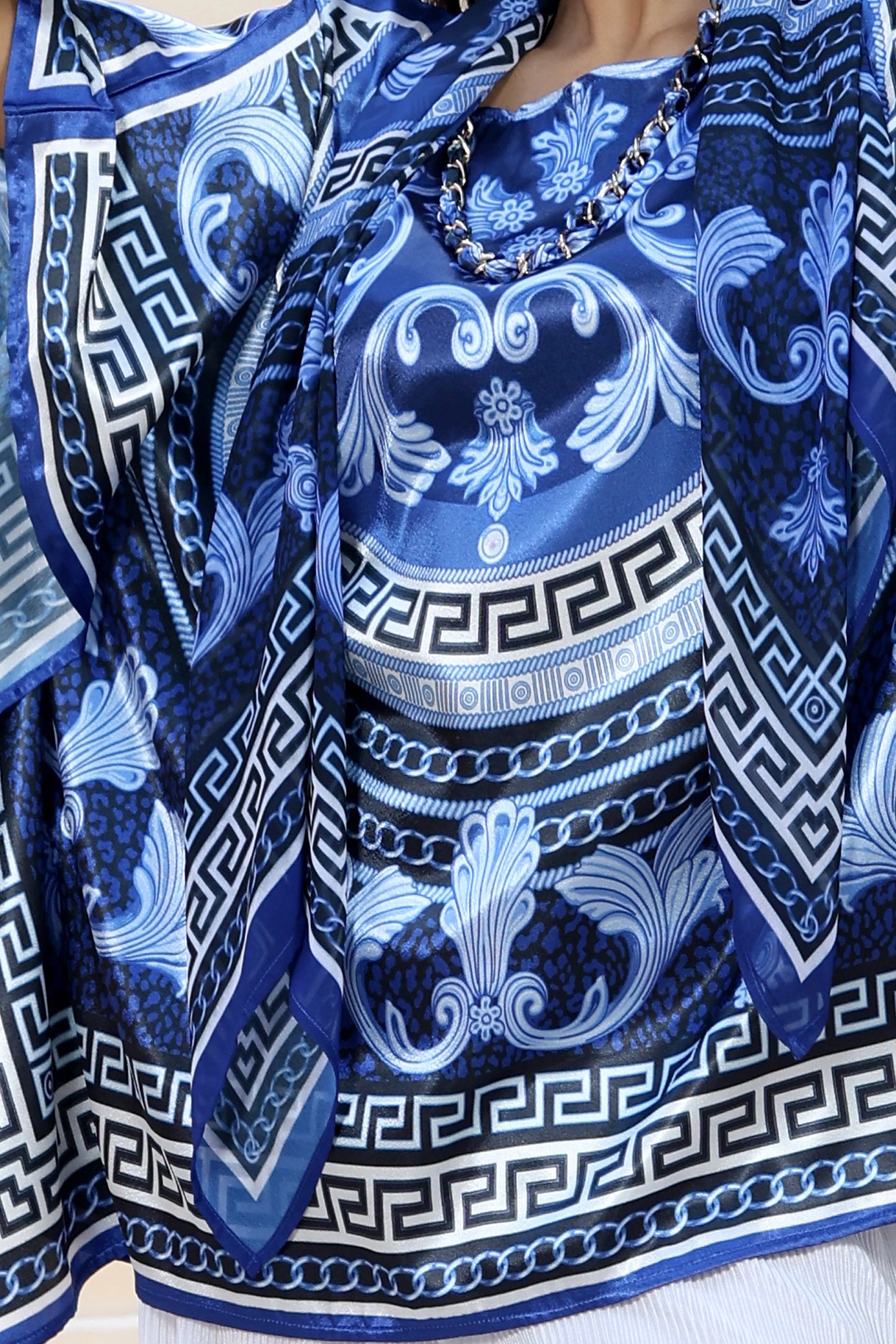 Tunic Top Blue Versace