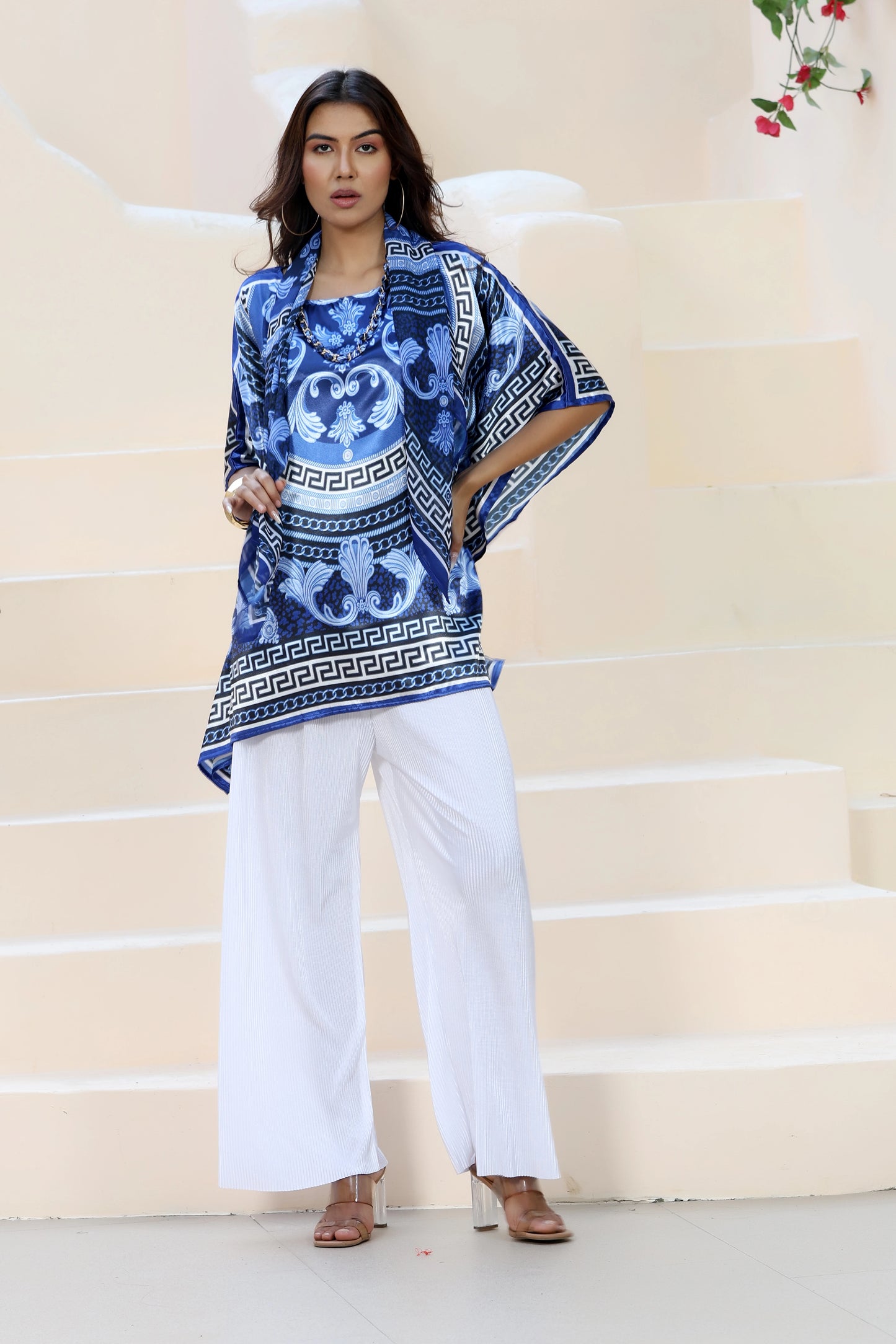 Tunic Top Blue Versace