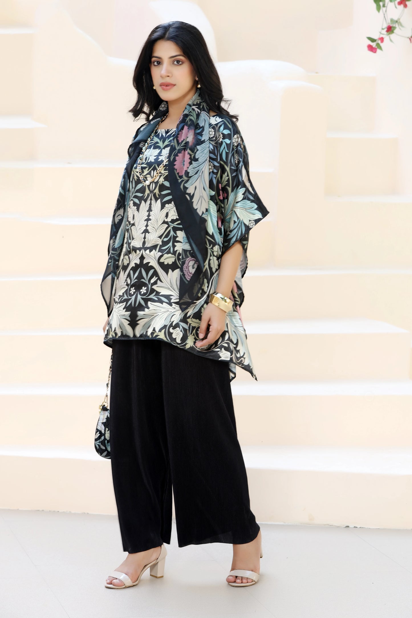 Tunic Top William Morris Black