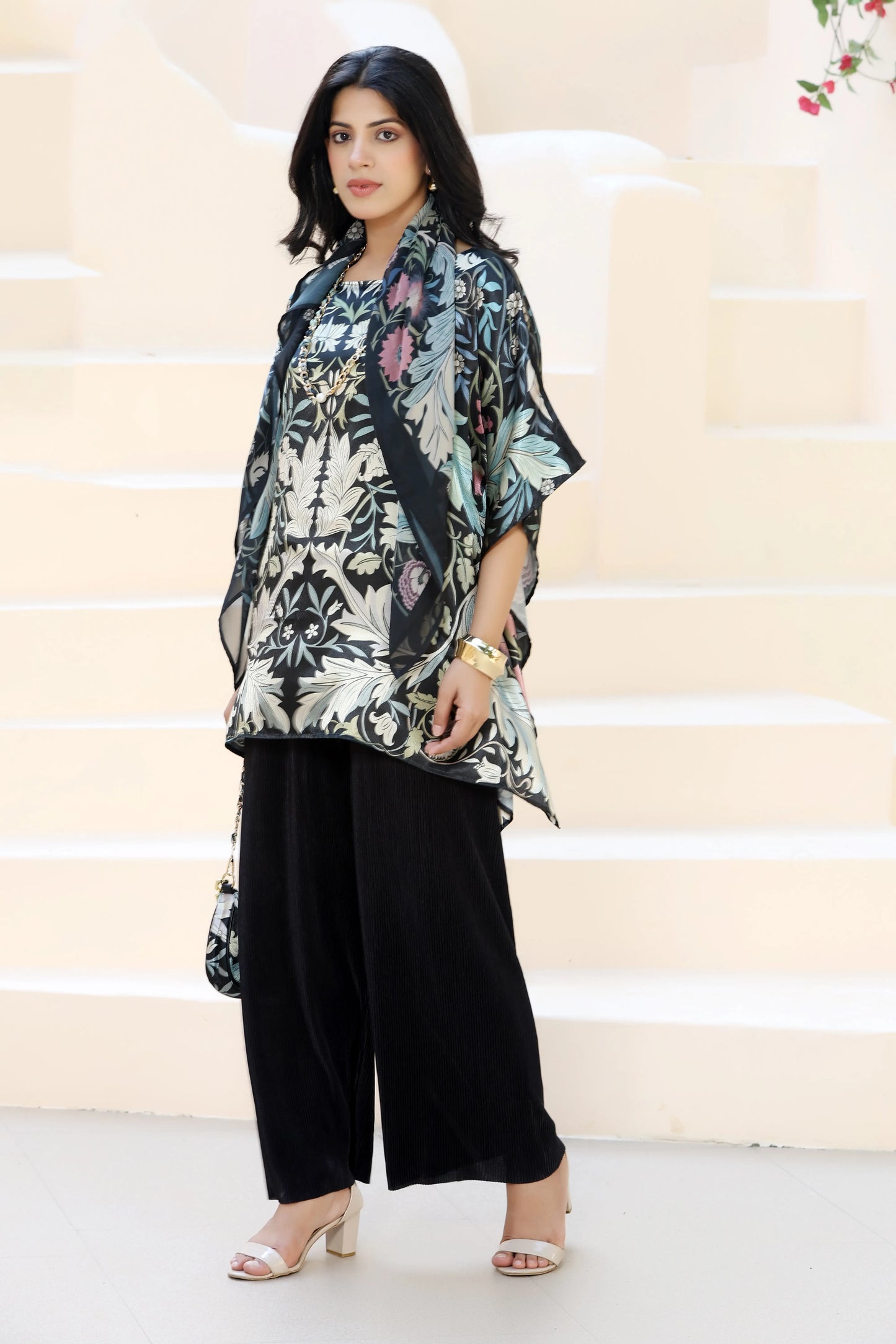 Tunic Top William Morris Black