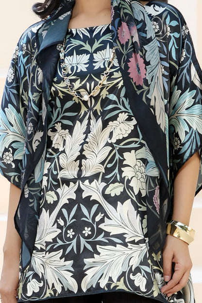 Tunic Top William Morris Black