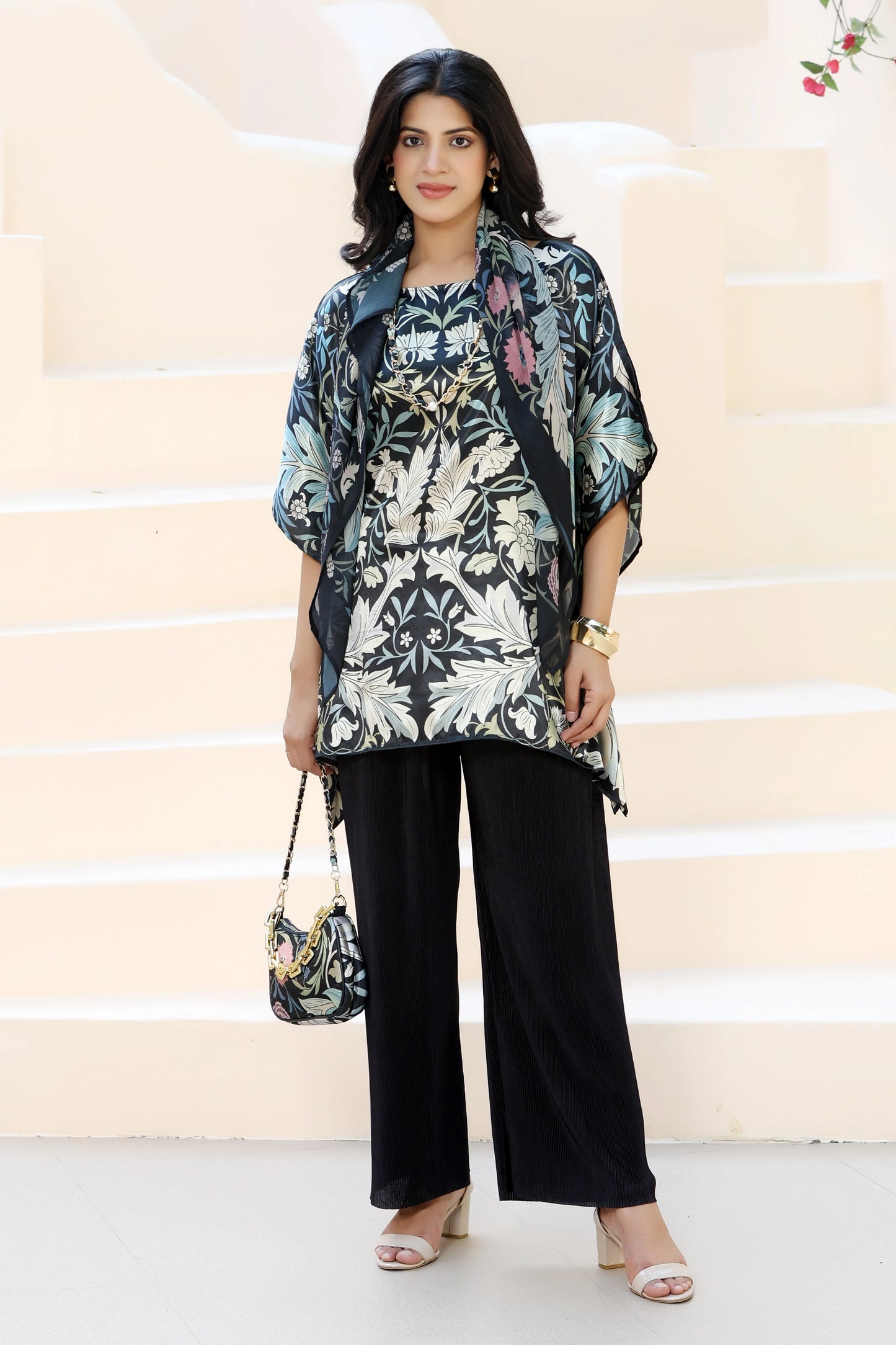 Tunic Top William Morris Black