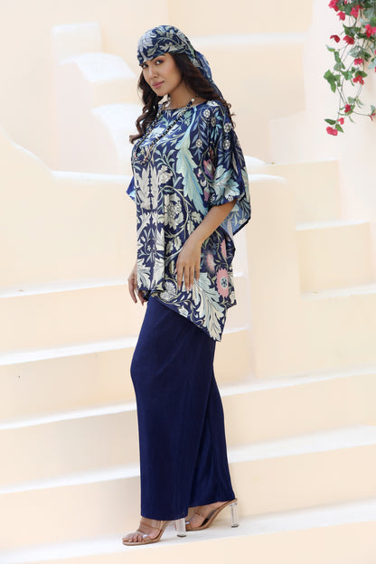 Tunic Top William Morris Navy Blue