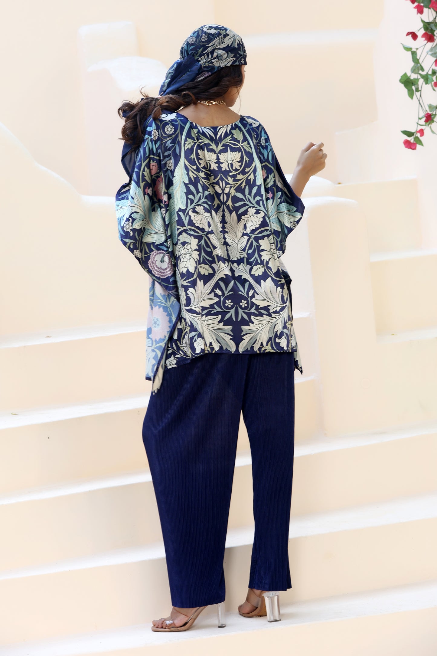 Tunic Top William Morris Navy Blue