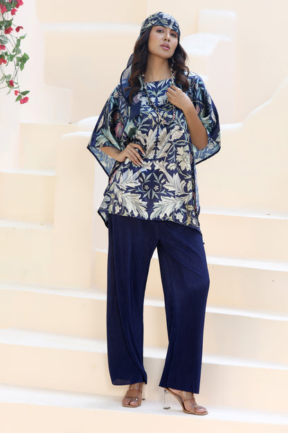 Tunic Top William Morris Navy Blue