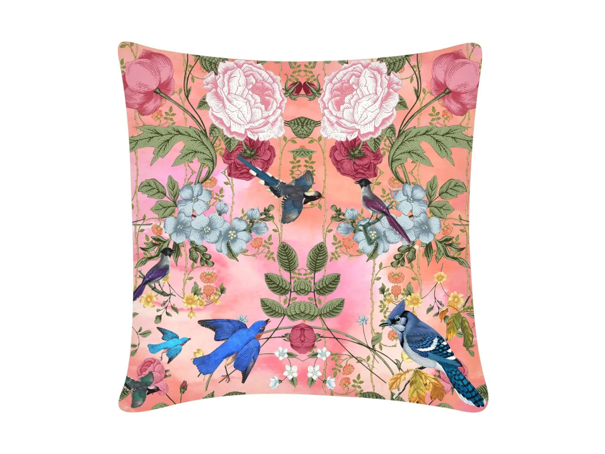 Cushion Covers Garden print Peach