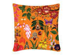 Cushion Cover, Square (Botanical - Orange)