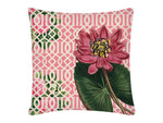 Cushion Cover, Square (Jaali Lotus-Pink)