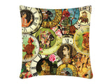 Cushion Cover, Square (Mughal Clock)