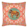Cushion Cover, Square (Oriental Elephant - Peach)