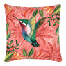 Cushion Cover, Square (Palm Bird - Peach)