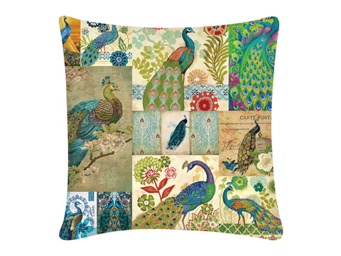 Cushion Cover, Square (Peacock)