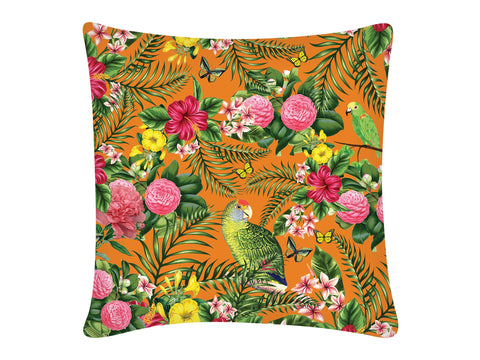 Cushion Cover, Square (Parrot - Orange)