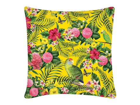 Cushion Cover, Square (Parrot - Yellow)