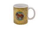 Mug, Large (Oriental Elephant - Yellow)