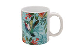 Mug, Large (Palm Bird - Light Aqua)